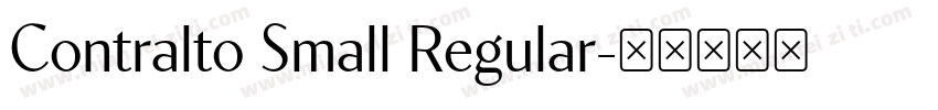 Contralto Small Regular字体转换